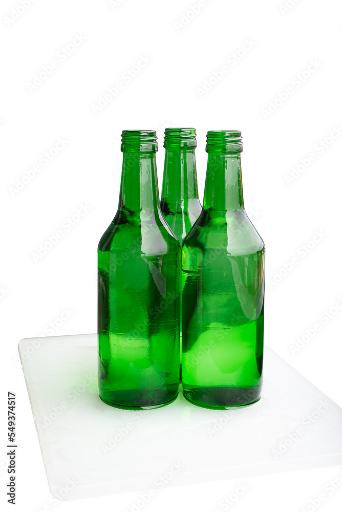 Glass bottle isolated on white background. Glass bottle isolated on white background.