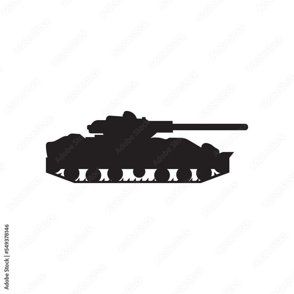 battle tank icon logo vector design template