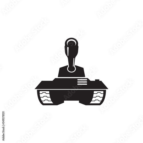 battle tank icon logo vector design template
