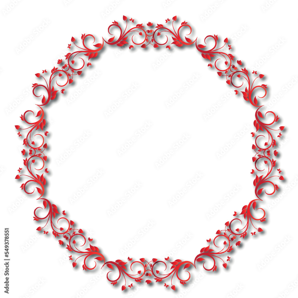 Fototapeta premium Frame, in the style of an ornament, Vector illustration eps 10, Art. 