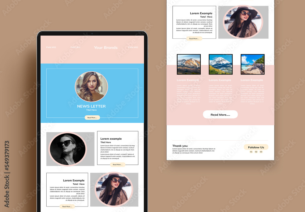 Email Layout Stock Template | Adobe Stock