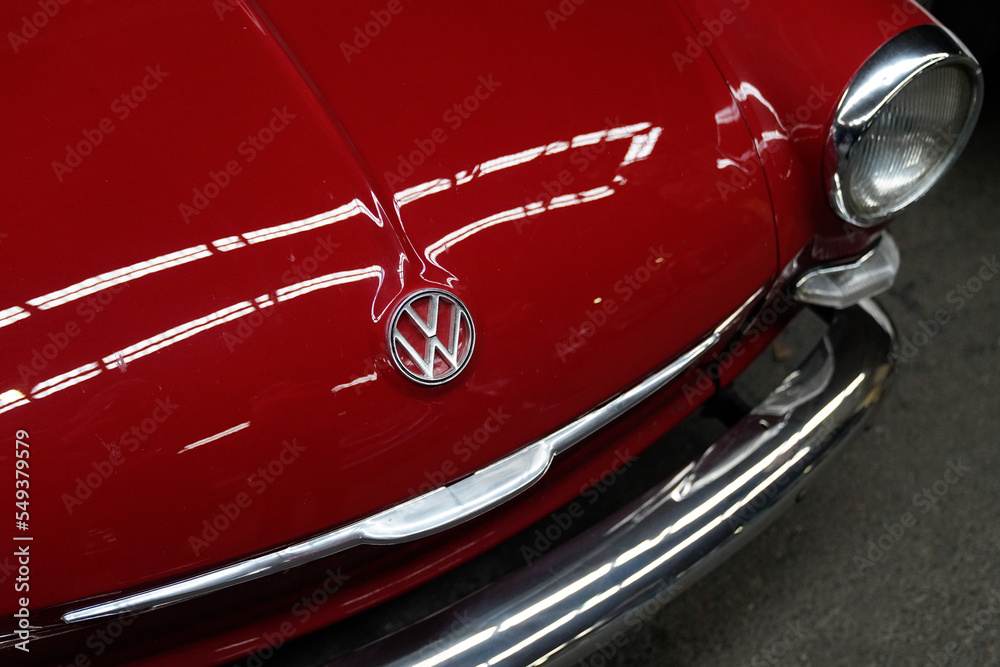 Foto de vw logo brand and sign text Type 3 fastback vintage car ...