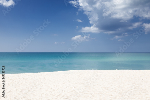 Panoramic view of nice tropic beach with white sand © Dmitry Ersler