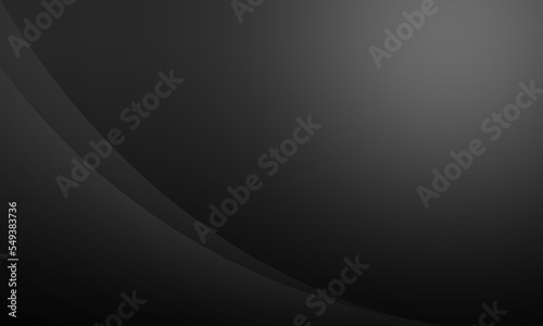 gray curve on gray black soft gradient with shine light abstract background