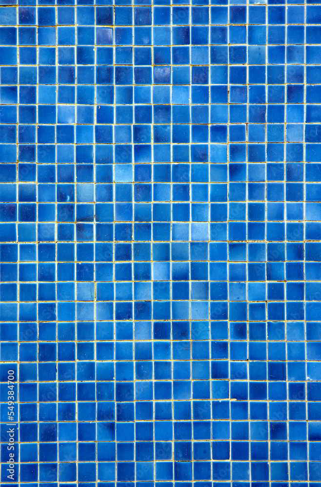 Fototapeta premium View of the blue tiles