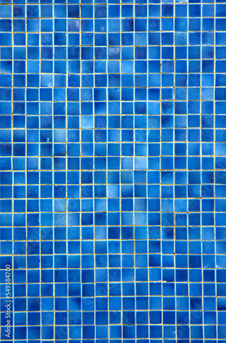 View of the blue tiles