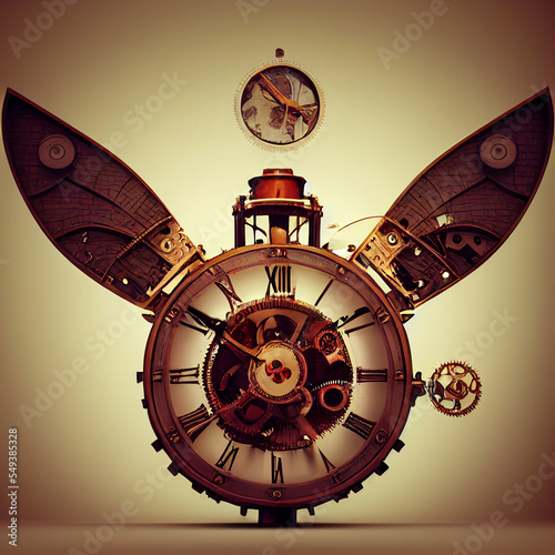 Mechanical clock 0ld photo