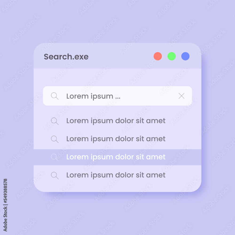custom made wallpaper toronto digitalSearch panel interface in solid design style. Search bar vector illustration.