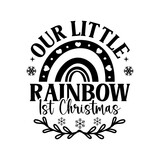Our little rainbow first Christmas