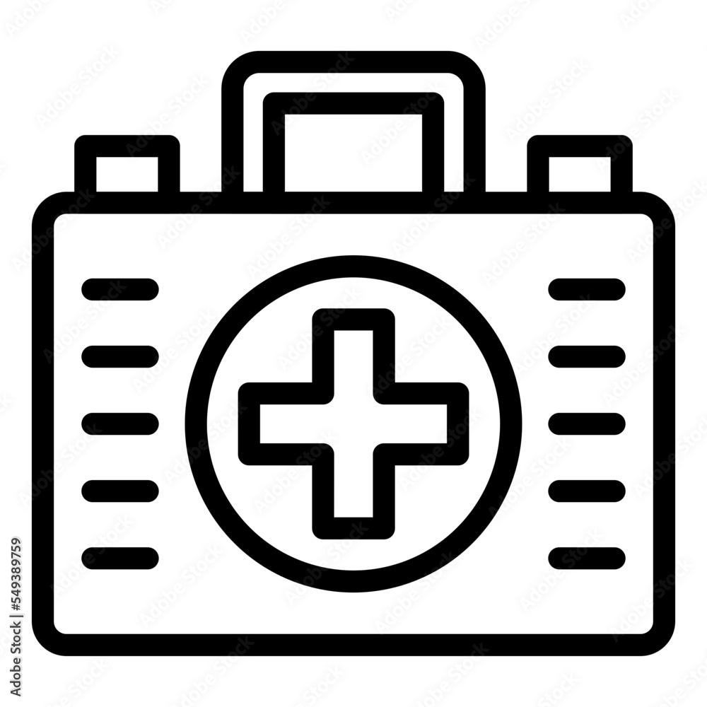 Obraz premium First Aid Kit Icon Style