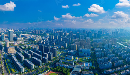 Urban Scenery of Yinzhou District, Ningbo, China