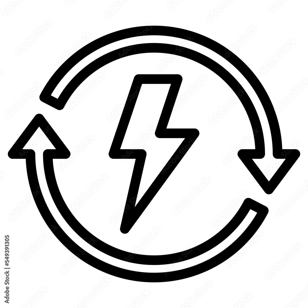 Renewable Energy Icon Style Renewable Energy Icon Style