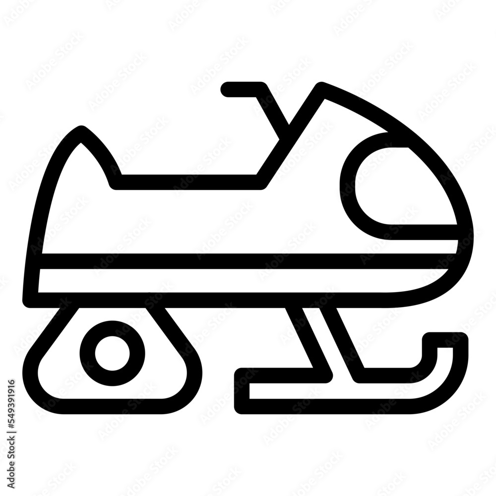 Snowmobile Icon Style Snowmobile Icon Style