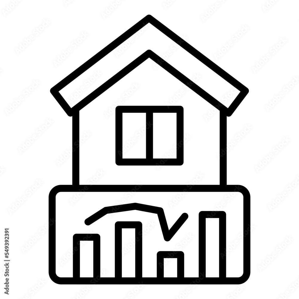 House Stats Icon Style House Stats Icon Style