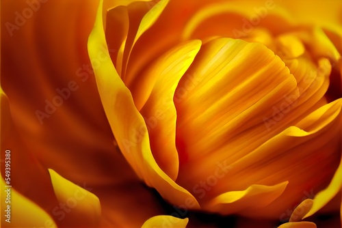 abstract of yellow flower petals  a close up of a flower  illustration with flower plant