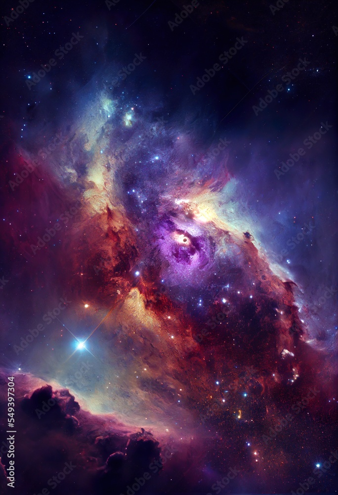 galaxy. elements of this image, a galaxy in space, illustration with atmosphere nebula