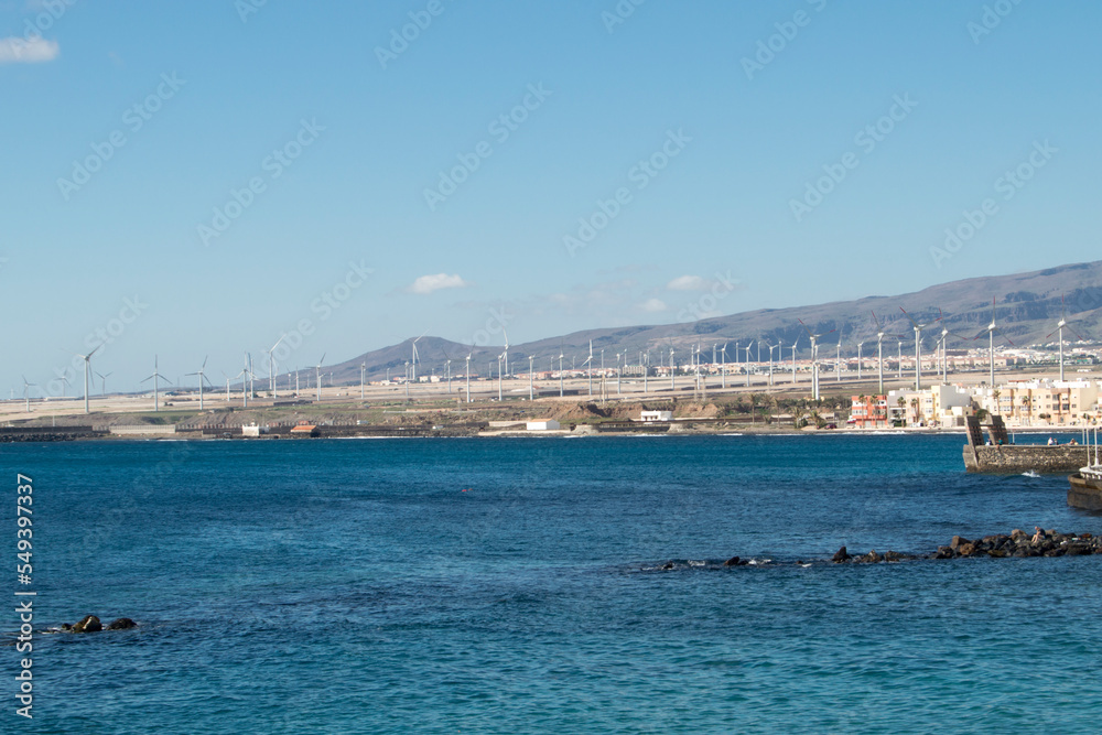 Molinos de viento en Arinaga