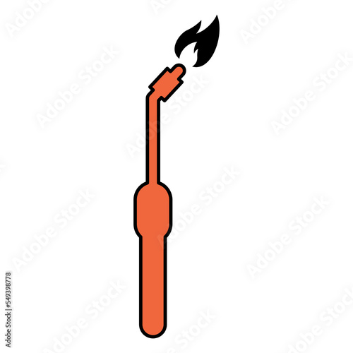 Welding technology icon, metal tool equipment symbol, safe weld vector illustration