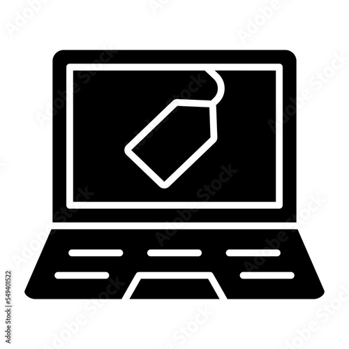 Laptop Sale Icon Style