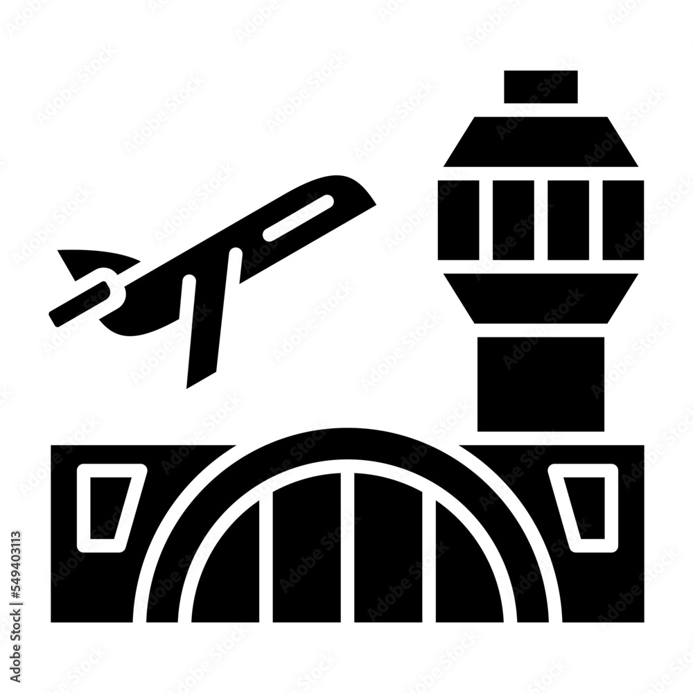 Fototapeta premium Airport Icon Style