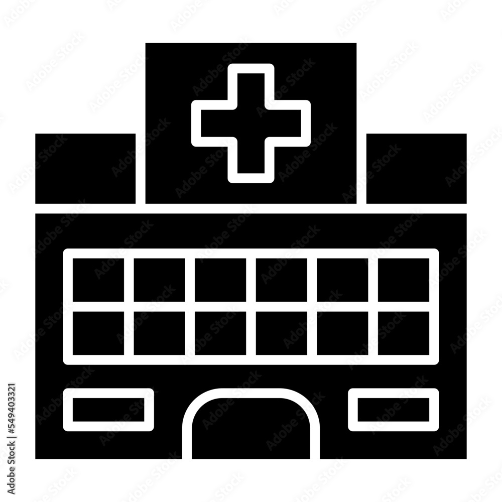Obraz premium Hospital Icon Style