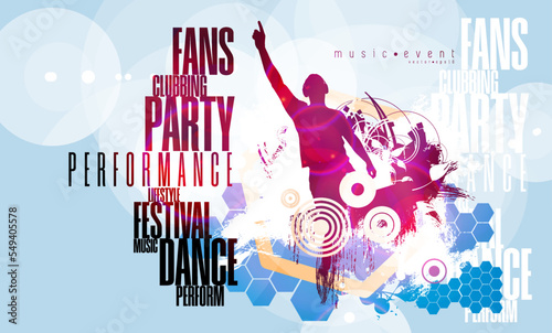 Nightlife and music festival concept. Vector illustration ready for banner or poster