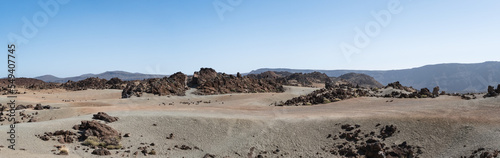 San Jose MInes trail starting point panorama in Teide National Park