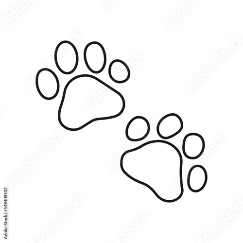 Paws icon. Animals symbol modern, simple, vector, icon for website design, mobile app, ui. Vector Illustration