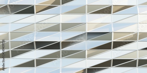 modern office building geometric 3d illustration 3d render wllpaper background design presentation 