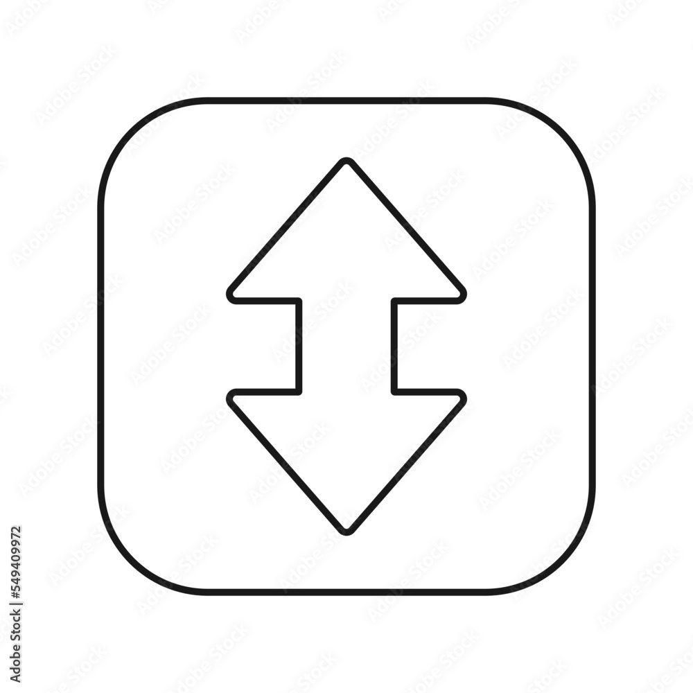 Up-down arrow icon. Multimedia symbol modern, simple, vector, icon for website design, mobile app, ui. Vector Illustration Up-down arrow icon. Multimedia symbol modern, simple, vector, icon for website design, mobile app, ui. Vector Illustration