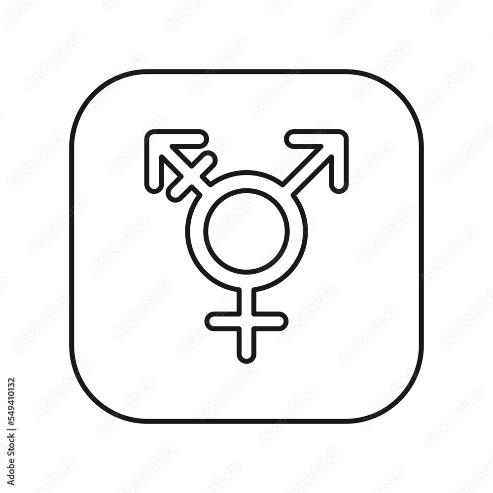 Transgender icon isolated on white background. LGBTQ symbol modern, simple, vector, icon for website design, mobile app, ui. Vector Illustration Transgender icon isolated on white background. LGBTQ symbol modern, simple, vector, icon for website design, mobile app, ui. Vector Illustration