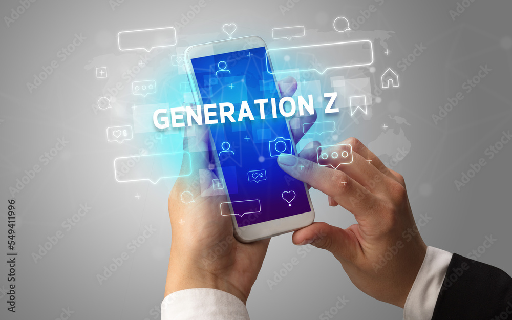 Hand using smartphone with social media concept Hand using smartphone with social media concept