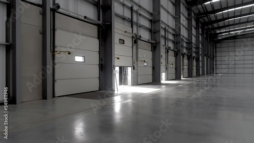 Warehouse Interior Shutter Doors Opening