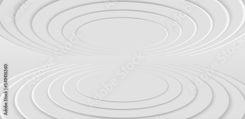 abstract white space background with multi-layered podium 