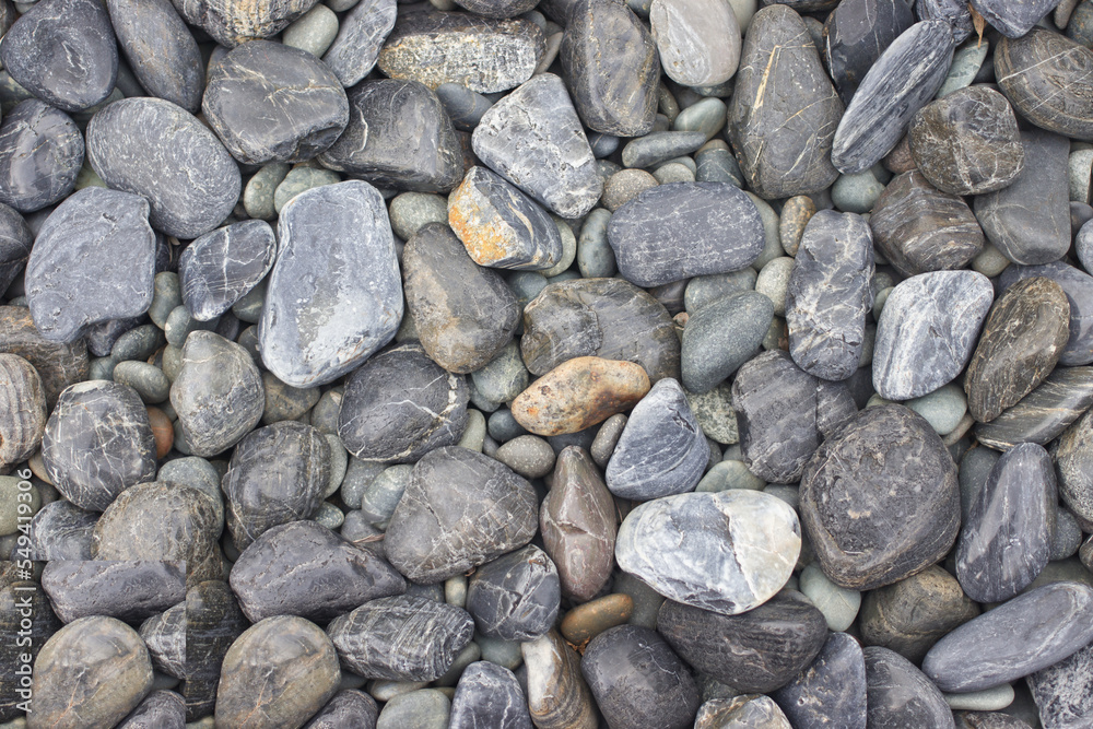 Light gray round stone on floor, in the park. Light gray round stone on floor, in the park.