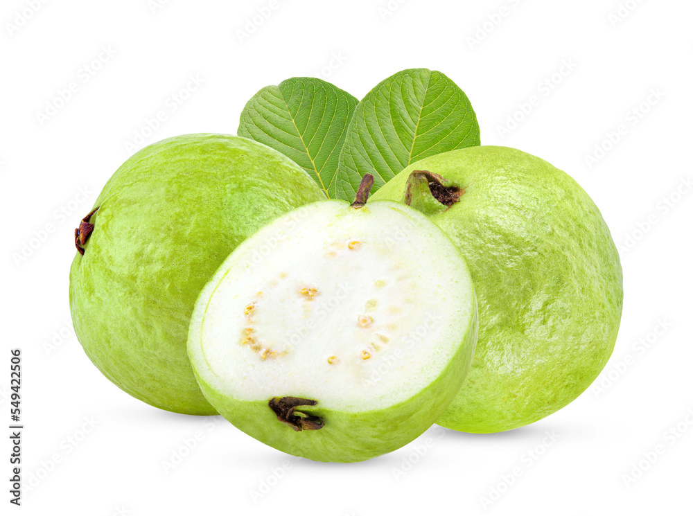 Guava fruit isolated on transparent png Guava fruit isolated on transparent png