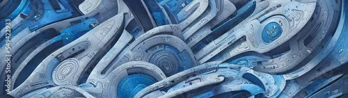 Panel kuchenny z motywem Artistic concept of abstract painting, background illustration.