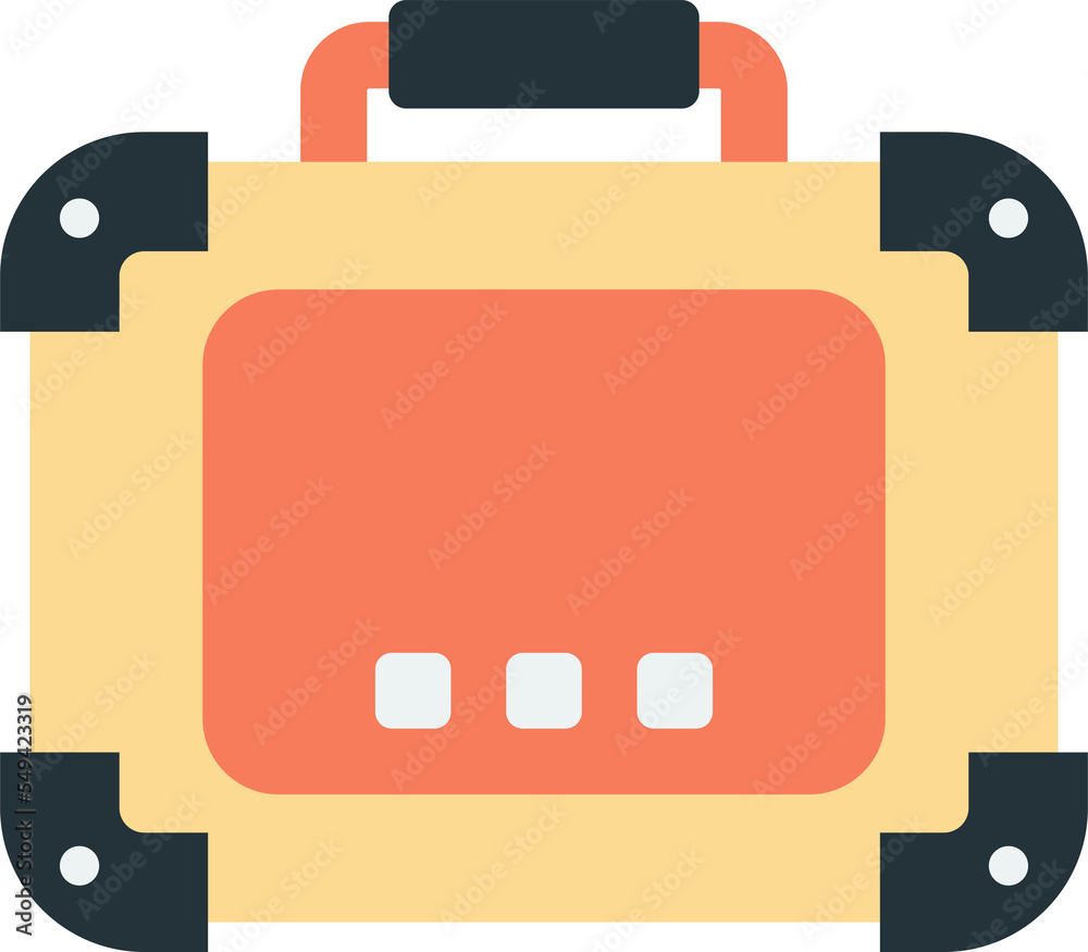 luggage illustration in minimal style luggage illustration in minimal style