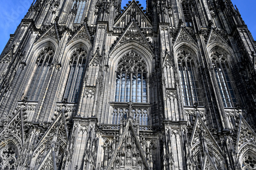 Cologne Cathedral, Germany. Catholic Cathedral of Saint Peter in Köln is Germanay's most visited landmark. Second tallest church in Europe. 