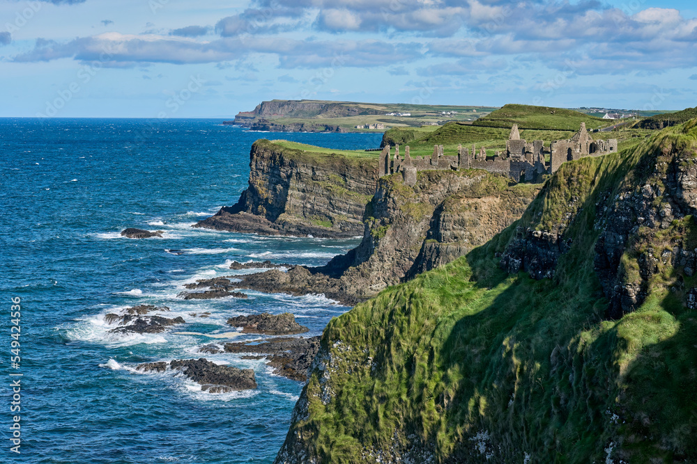 Wild cliffs at the Atlantic coastline of Northern Ireland near Ballycastle, Northern Ireland, UK Wild cliffs at the Atlantic coastline of Northern Ireland near Ballycastle, Northern Ireland, UK