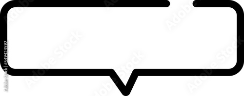 white and black speech bubble icon , text box, conversation box decoration