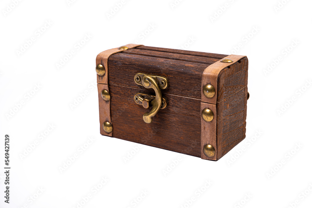 pirate chest treasure isolated on white background - chest box in opened chest box, closed chest box storage pirate chest treasure isolated on white background - chest box in opened chest box, closed chest box storage
