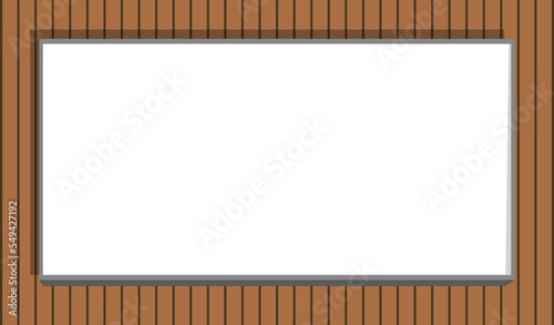 Public board vector on the wooden sheet vector wall background