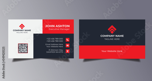 professional abstract Modern business card design template