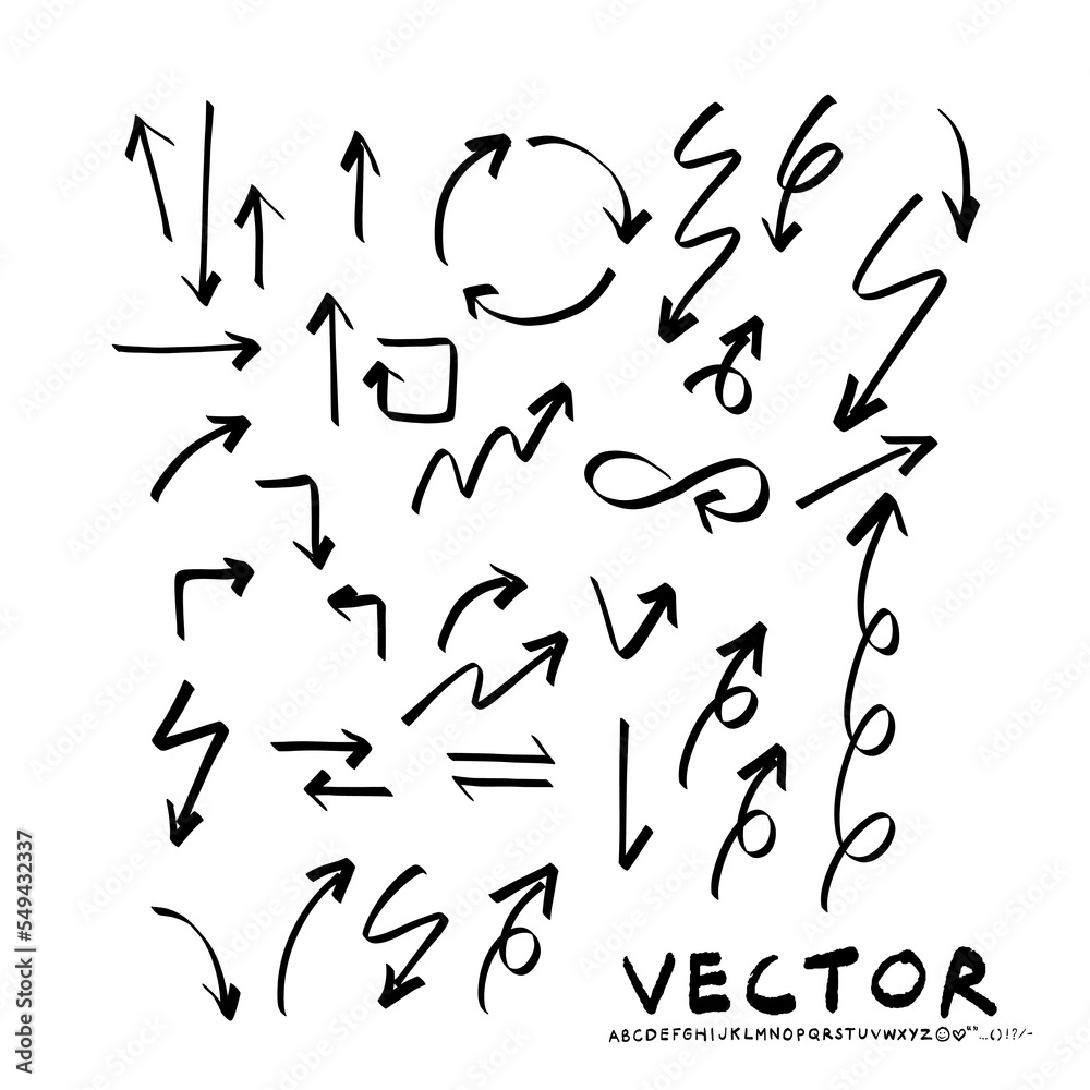 sketch arrow vector. grunge arrow brush.grunge arrow paint. doodle curve point for business plan and education. sketch arrow vector. grunge arrow brush.grunge arrow paint. doodle curve point for business plan and education.