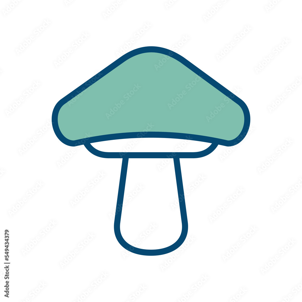 mushroom icon vector design template in white background mushroom icon vector design template in white background