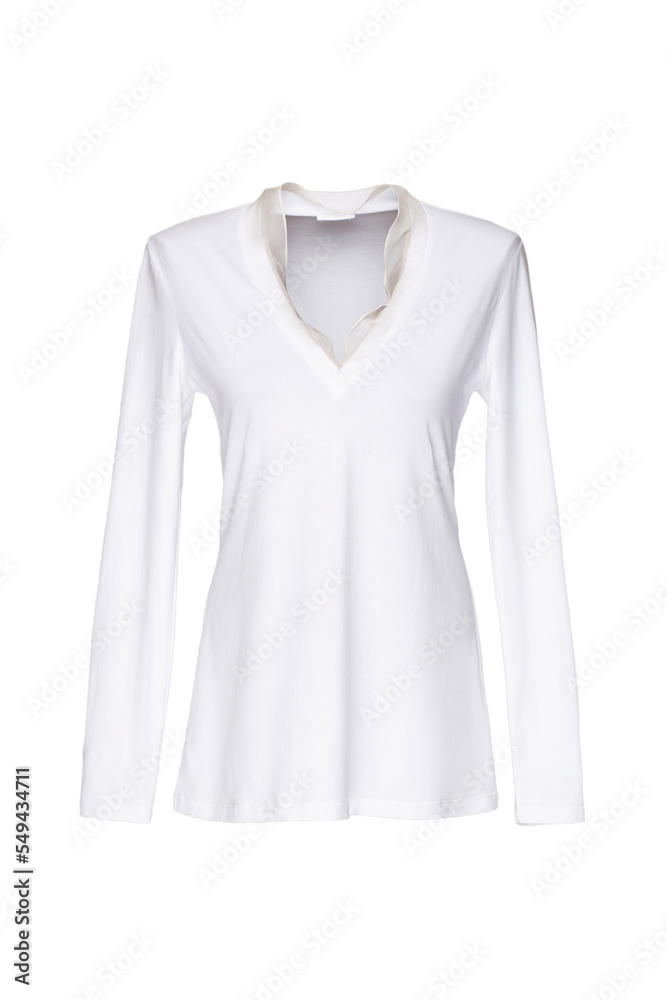 Women's blouse on an invisible mannequin Women's blouse on an invisible mannequin