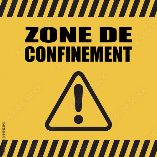 Logo zone de confinement.
