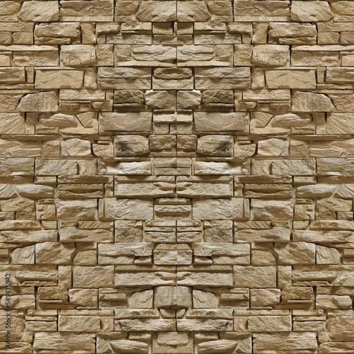 beautiful skin color Brickwork texture, stone texture - stone cladding texture