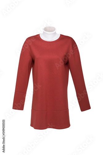 Women's sweater on an invisible mannequin